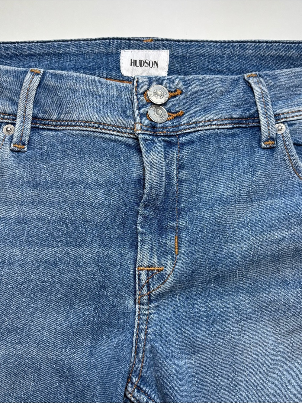 Hudson Collin Ankle Bootcut Jeans Women’s 31 Light Wash Stretch Denim inseam 29” - Picture 12 of 16